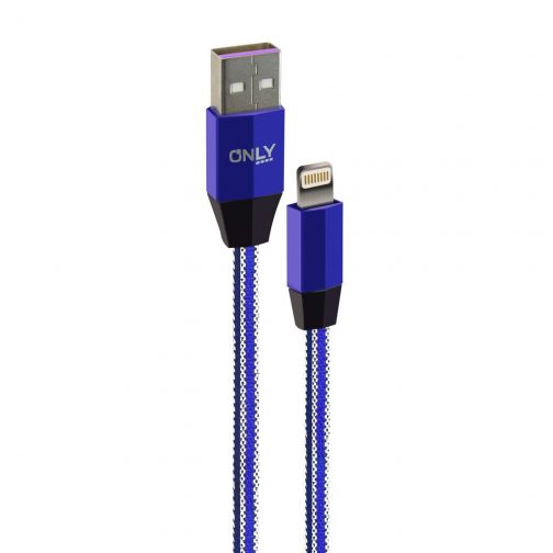 CABLE USB MOD 33 - RAYAS - IP - AZUL - Imagen 2