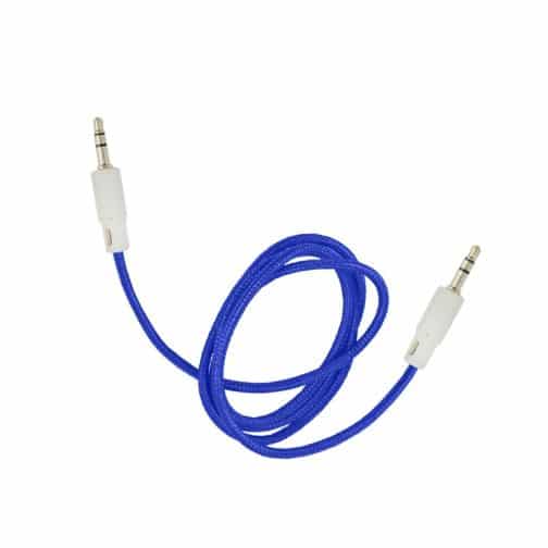 CABLE AUX 3,5 MOD05 - 1 METRO - AZUL - Imagen 2