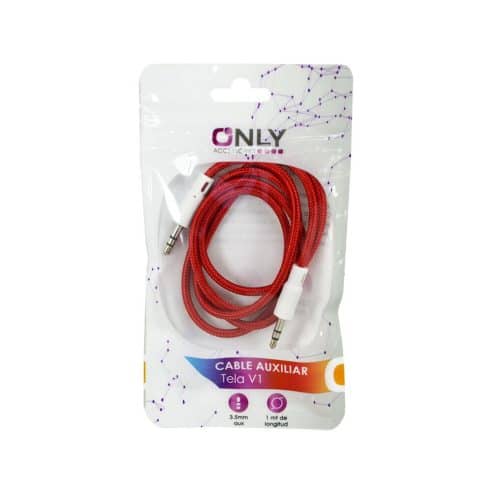 CABLE AUX 3,5 MOD05 - 1 METRO - ROJO