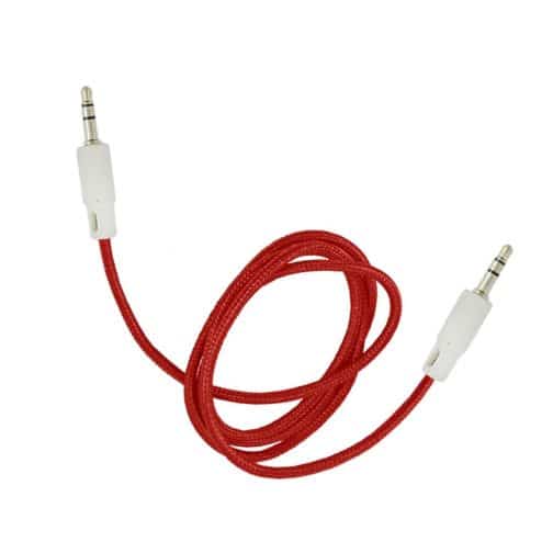 CABLE AUX 3,5 MOD05 - 1 METRO - ROJO - Imagen 2