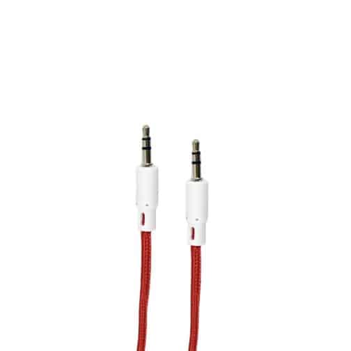 CABLE AUX 3,5 MOD05 - 1 METRO - ROJO - Imagen 3