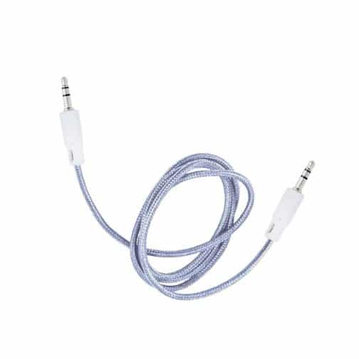 CABLE AUX 3,5 MOD05 - 1 METRO - BLANCO - Imagen 2