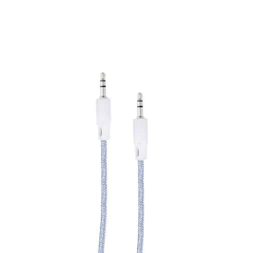 CABLE AUX 3,5 MOD05 - 1 METRO - BLANCO - Imagen 3