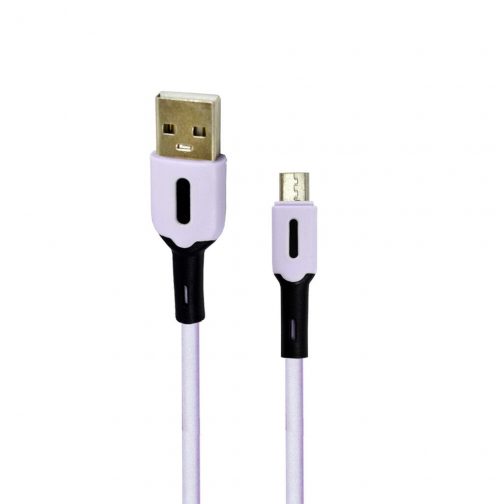 CABLE USB MOD 66 - GUMMY - V8 - LILA - Imagen 3