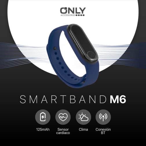 SMART BAND MOD M6 ONLY - AZUL - Imagen 4