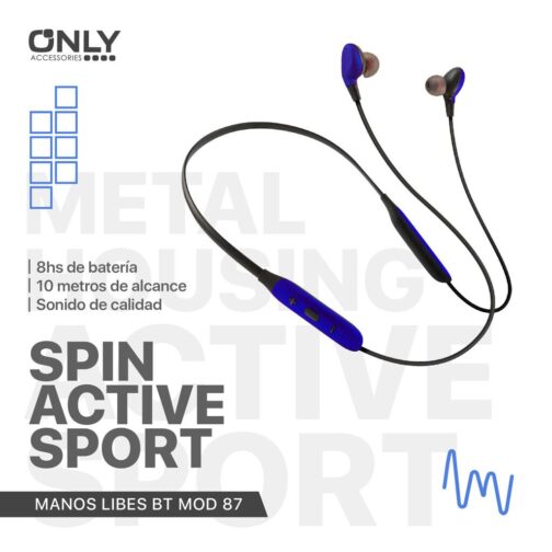 MANOS LIBRES BT MOD 87 - AZUL - Imagen 4