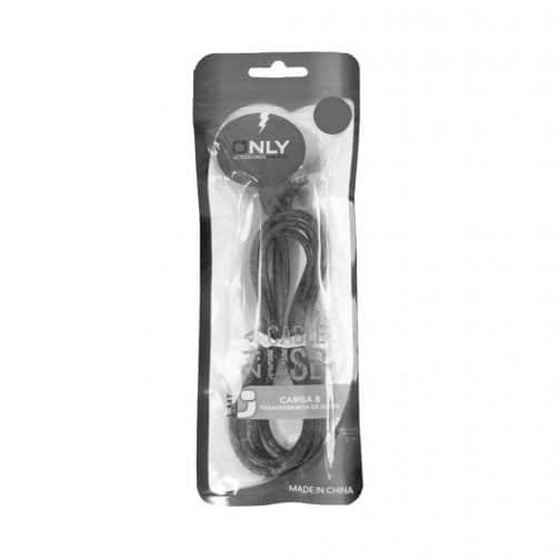 CABLE USB MOD 52 - ELE ONLY - V8 - NEGRO