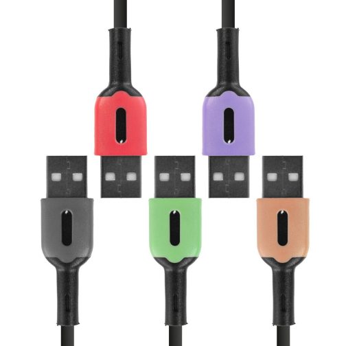 CABLE USB MOD 67 - GUMMY - TIPO C - GRIS - Imagen 3