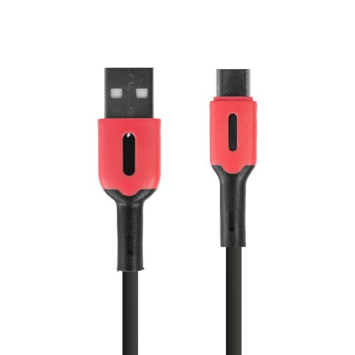 CABLE USB MOD 67 - GUMMY - TIPO C - ROJO - Imagen 2