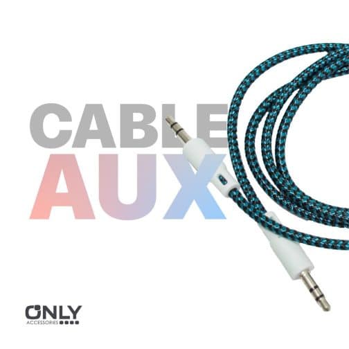 CABLE AUX 3,5 MOD129 - TELADO - AZUL - Imagen 4