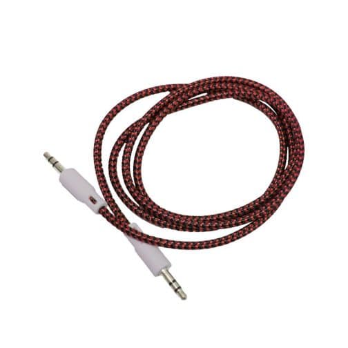 CABLE AUX 3,5 MOD129 - TELADO - ROJO - Imagen 2