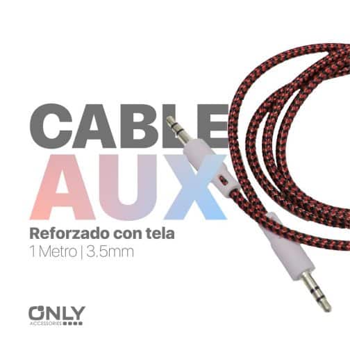 CABLE AUX 3,5 MOD129 - TELADO - ROJO - Imagen 4