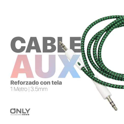 CABLE AUX 3,5 MOD129 - TELADO - VERDE - Imagen 4