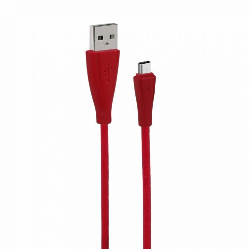 CABLE USB MOD22 - ECO LISO - V8 - ROJO - Imagen 2