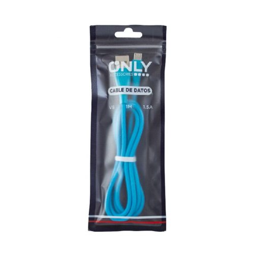 CABLE USB MOD22 - ECO LISO - V8 - AZUL