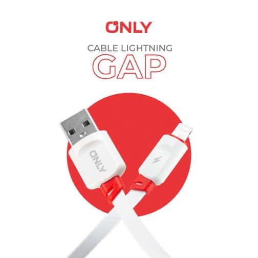 CABLE USB MOD93 GAP - ONLY - LIGHTNING - 4 A - ROJO - Imagen 4