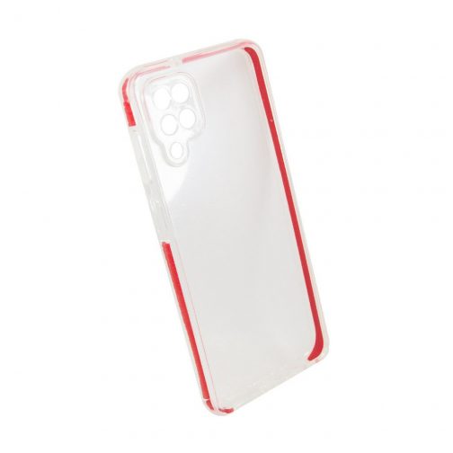 TPU ACRILICO TRANSP. MOD 157 - SAM A02 S - ROJO