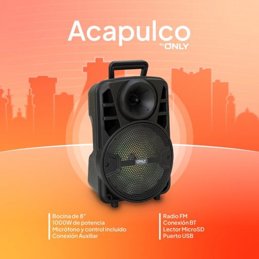 PARLANTE 8'' - MOD FS-803 - ONLY ACAPULCO - Imagen 4