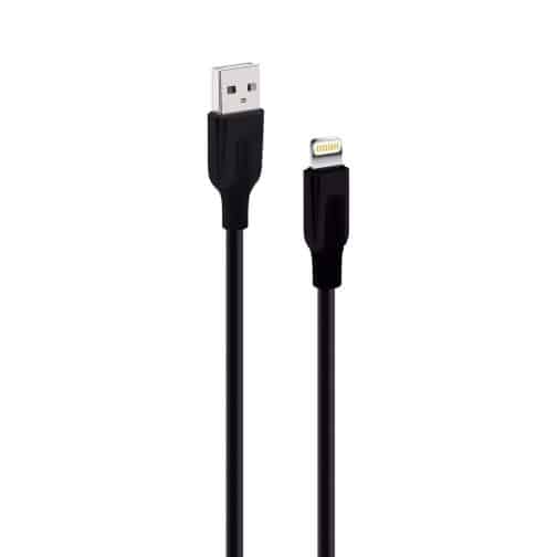 CABLE USB MOD 49 - LIGHTNING - NEGRO - Imagen 2