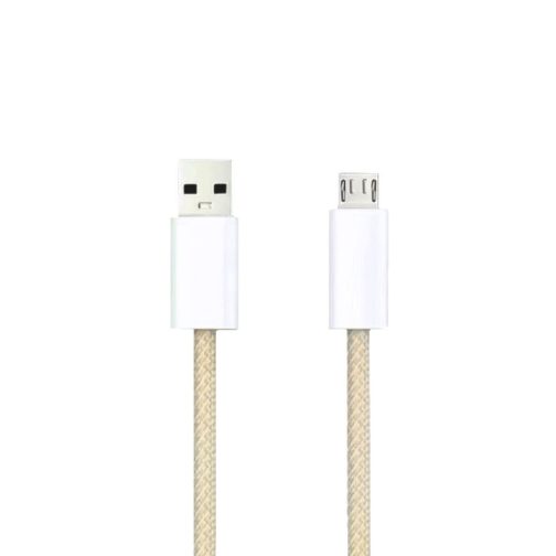 CABLE USB MOD 115 - MACARON - ONLY - V8 - AMARILLO - Imagen 2