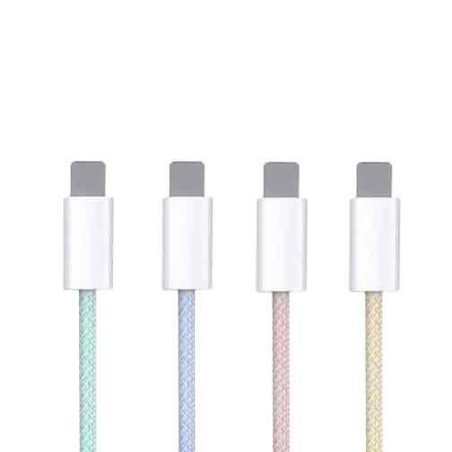 CABLE USB MOD 117 - MACARON - ONLY - LIGHTNING - AZUL - Imagen 3