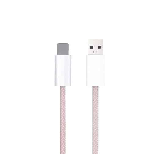 CABLE USB MOD 117 - MACARON - ONLY - LIGHTNING - ROSA - Imagen 2