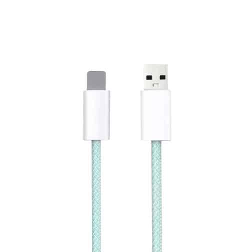 CABLE USB MOD 117 - MACARON - ONLY - LIGHTNING - VERDE - Imagen 2