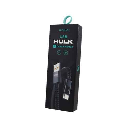 CABLE USB MODX-089 HULK TIPO C - XAEA - NEGRO