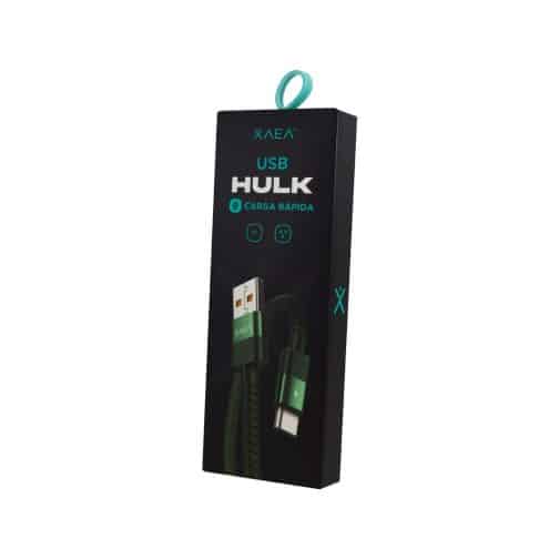 CABLE USB MODX-089 HULK TIPO C - XAEA - VERDE