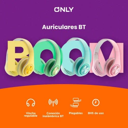 AURICULAR MOD83 BT BOOM - ONLY - AMARILLO - Imagen 4