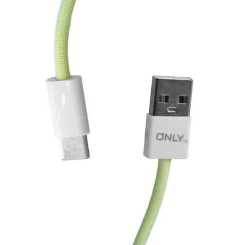 CABLE USB MOD 116 - MACARON - ONLY - TC - AMARILLO - Imagen 2