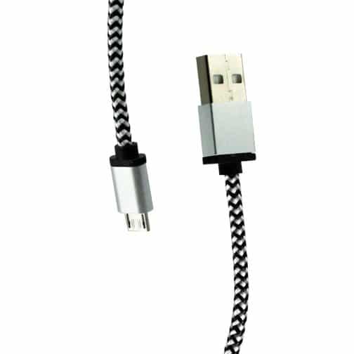 CABLE USB MOD23 - CORDON ECO - V8 - BLANCO - Imagen 2