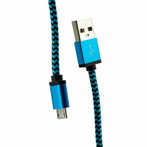 CABLE USB MOD23 - CORDON ECO - V8 - AZUL - Imagen 2