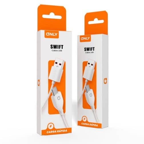 CABLE USB TIPO C MODO-126 SWIFT - ONLY - BLANCO