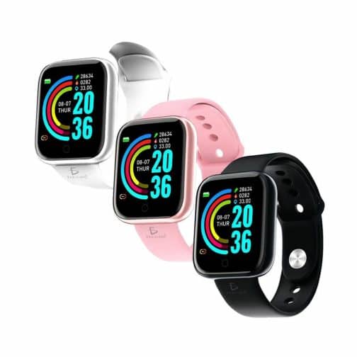 COMBO SMART WATCH MOD Y68 1.44 - ONLY 2 NEGOS 1 ROSA 1 PLATEADO