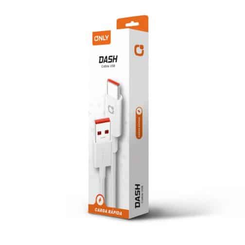 CABLE USB TIPO C MODO-127 DASH - ONLY - BLANCO